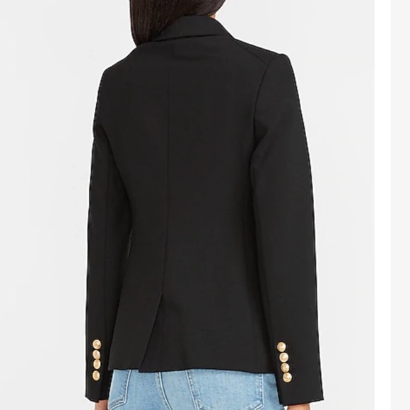 Express soft & sleek double breasted blazer - Picture 2 of 5